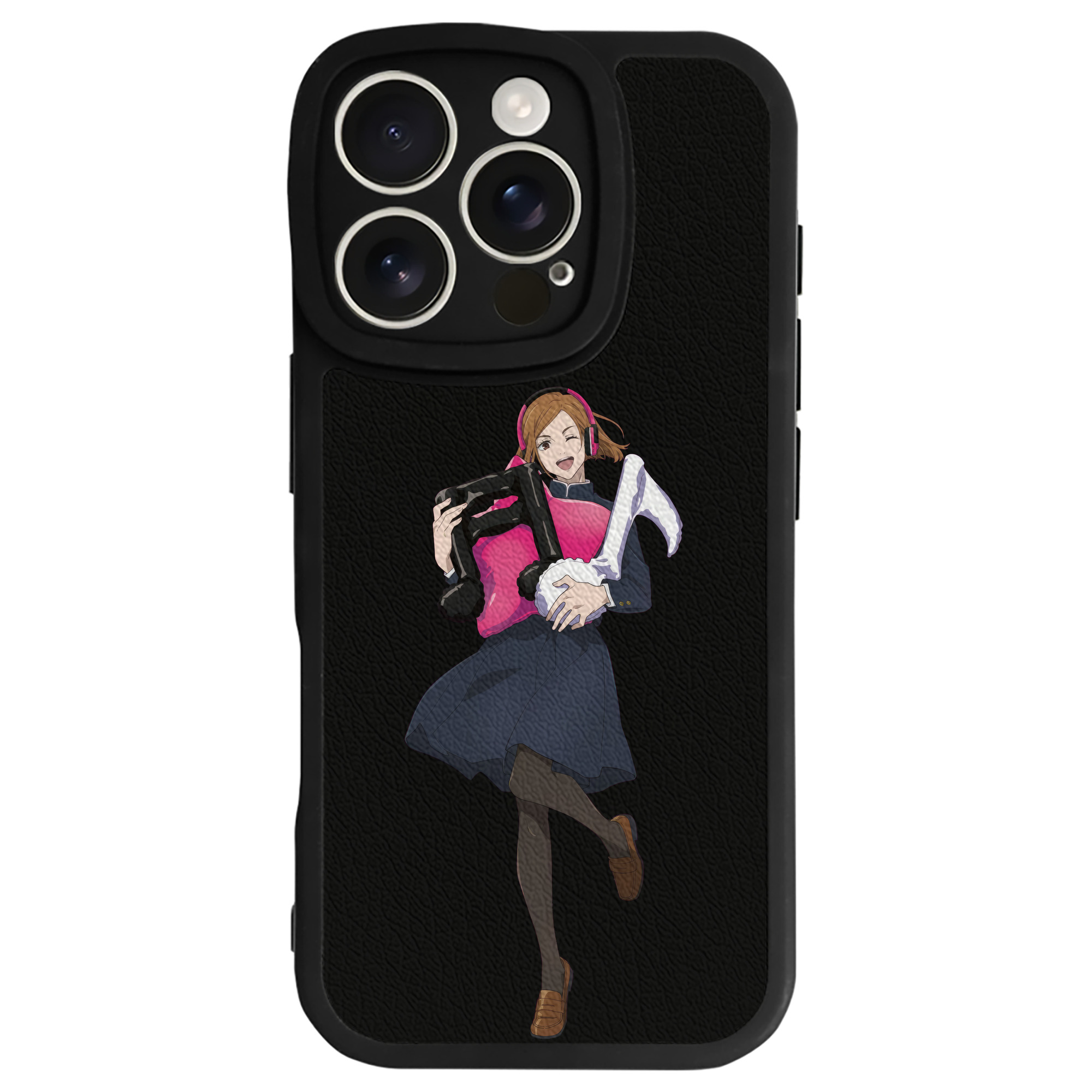 （画像用） 呪術廻戦 Jujutsu Kaisen 【iPhone 16シリーズ対応】シリコンスマホケース（レザー調） 材質：シリコン